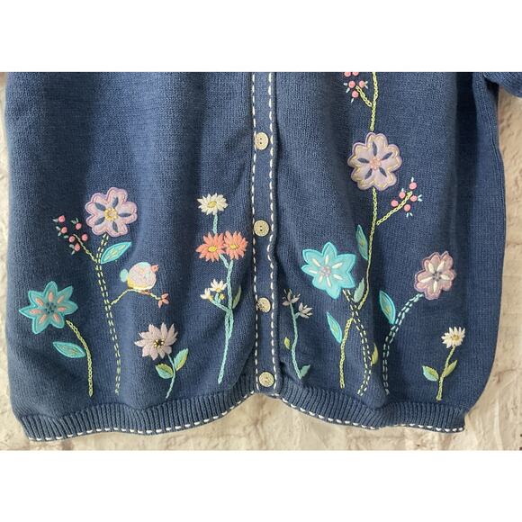 Vintage Alfred Dunner Large Cardigan Sweater Grandma Core - Picture 7 of 7